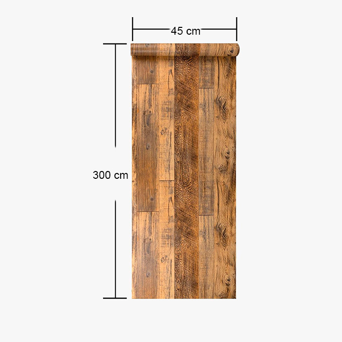 VintageWall, samolepící nálepka s přírodním vzhledem dřeva (300 x 45 cm) - Image 2