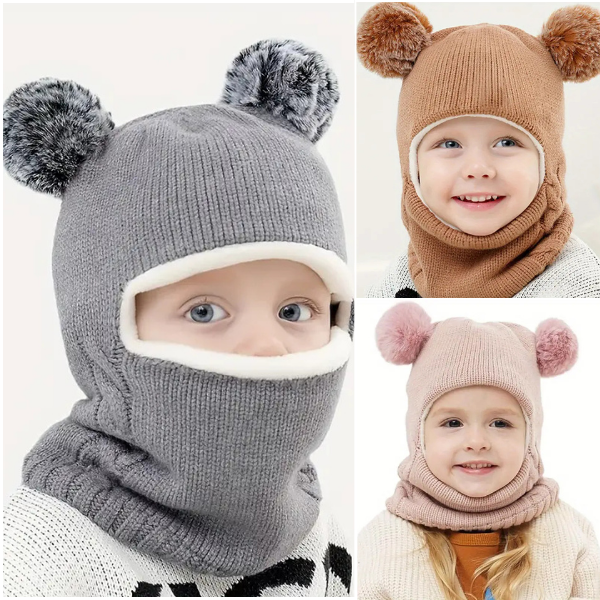 WINHAT-ROZ, CozySnug čepice s šálou pro děti - Image 5
