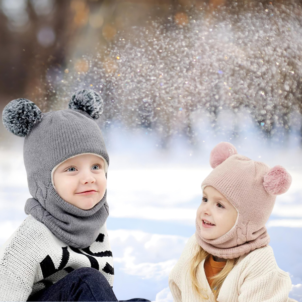 WINHAT-ROZ, CozySnug čepice s šálou pro děti - Image 8