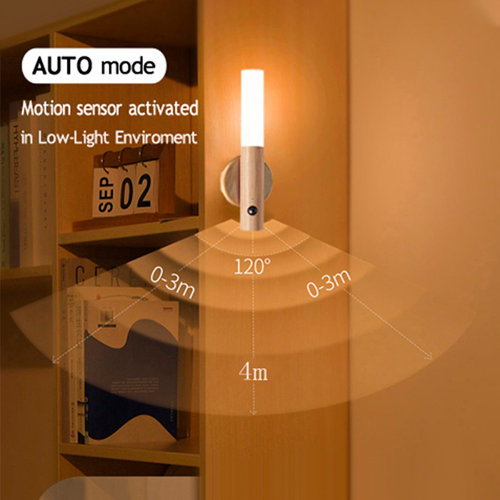 WallSensor, stylová senzorová dřevěná lampa - Image 4