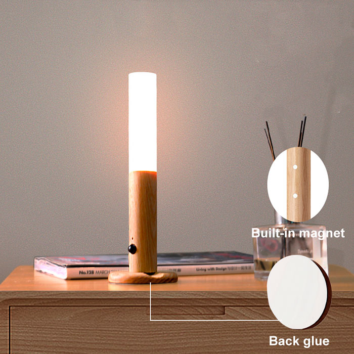 WallSensor, stylová senzorová dřevěná lampa - Image 5