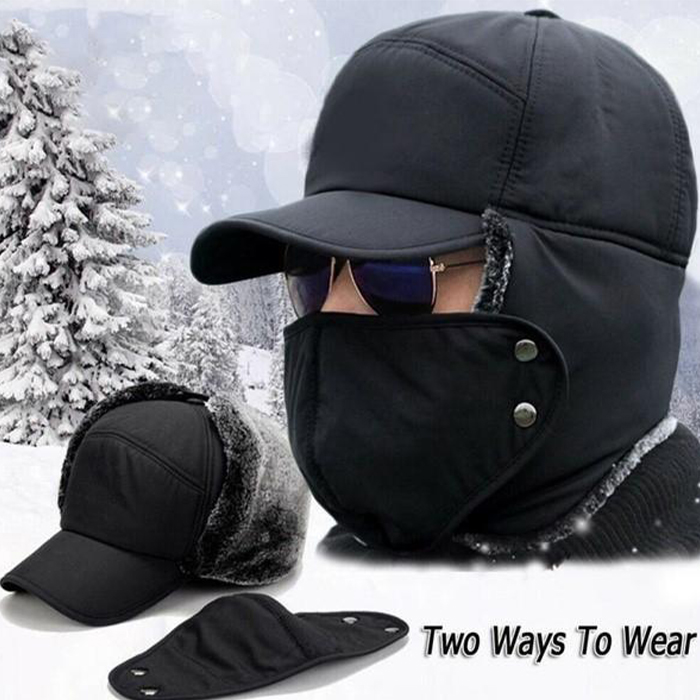 WarmCap, čepice s kšiltem, který kromě očí chrání uši, bradu a většinu hlavy před chladem - Image 6