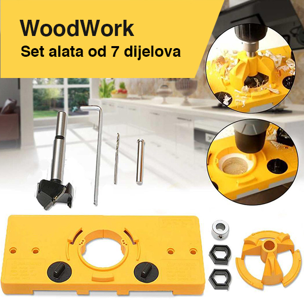 WoodWork, 7-dílná sada na montáž pantů (35 mm) - Image 10