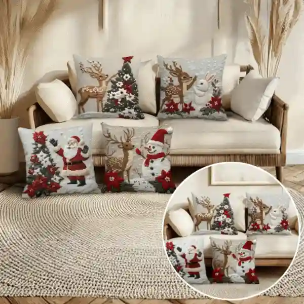 CutePillows, vánoční povlaky na polštáře (4 kusy) - Image 1