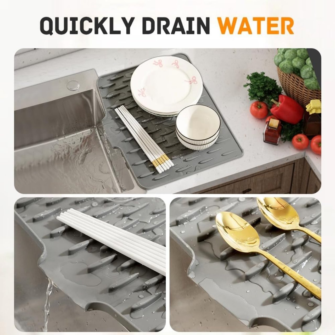 DripDrain, víceúčelová silikonová podložka - Image 4
