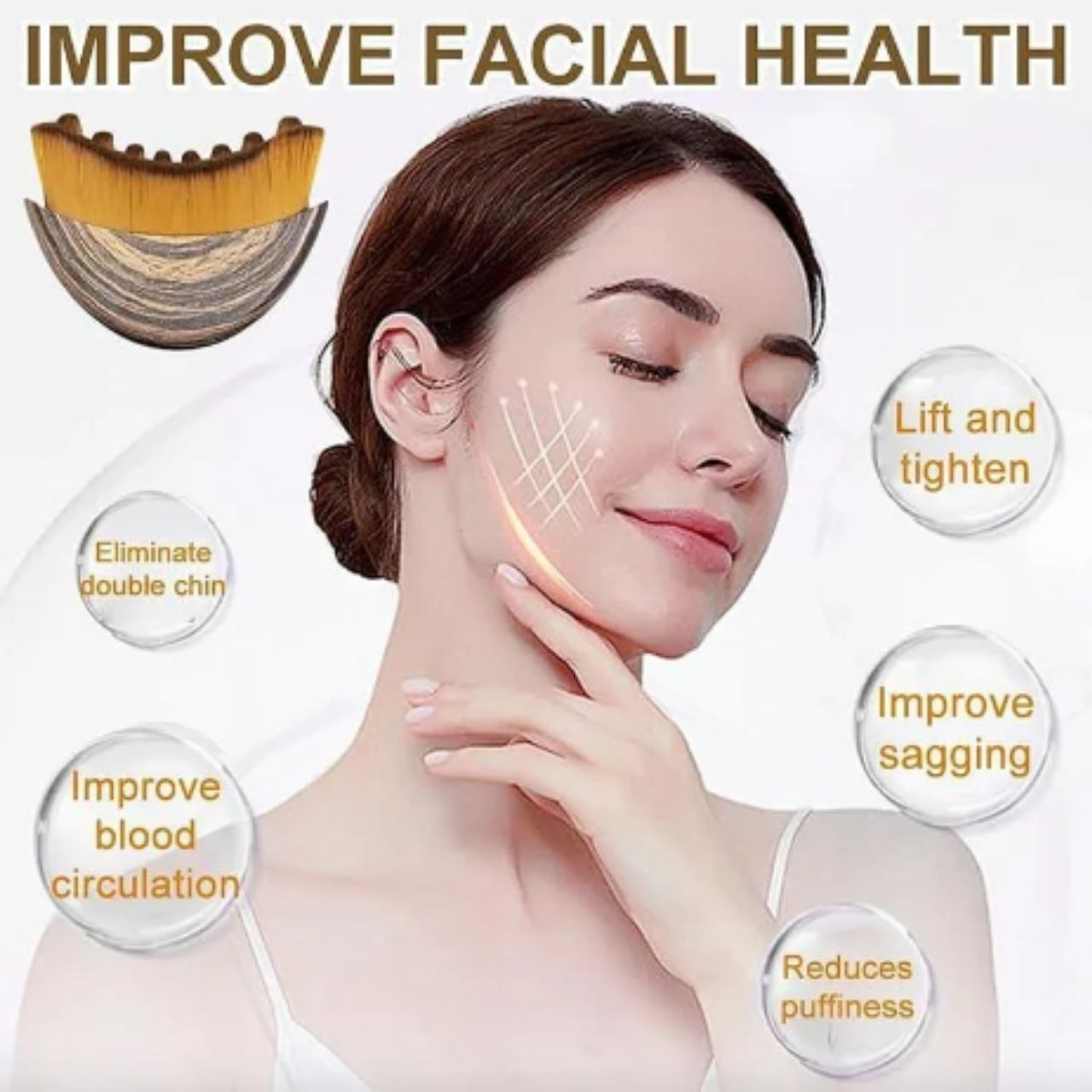 LymphaticBrush, kartáč na lymfatickou masáž a tvarování obličeje - Image 9