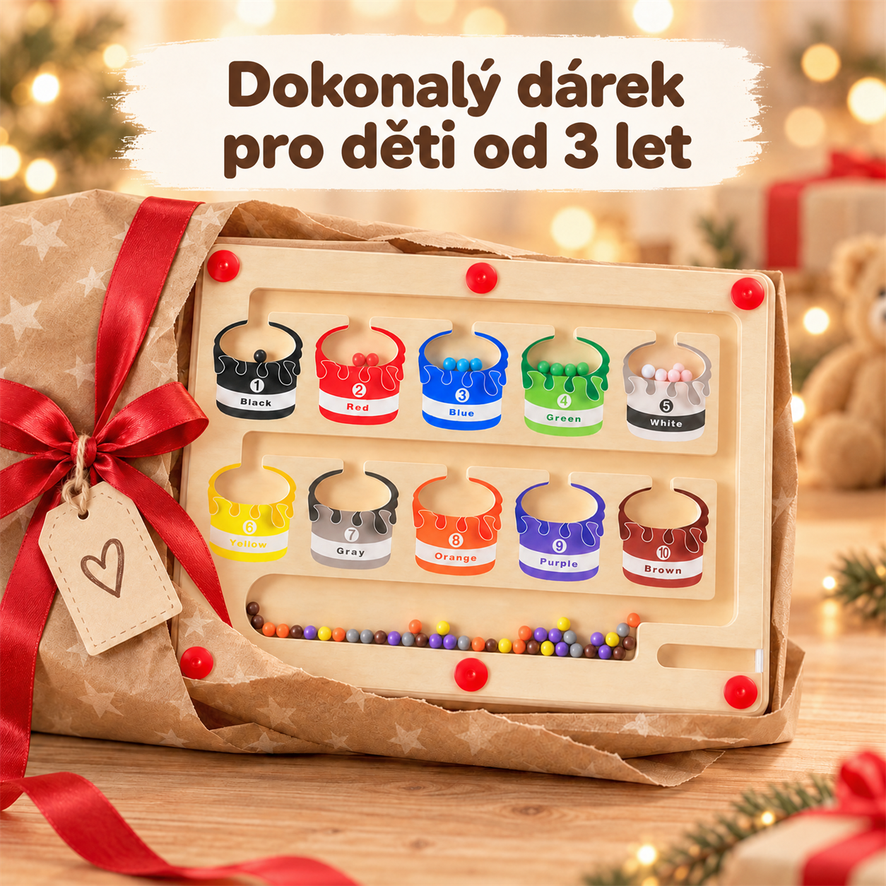 SortBoard, didaktická hračka pro třídění a výuku barev - Image 6